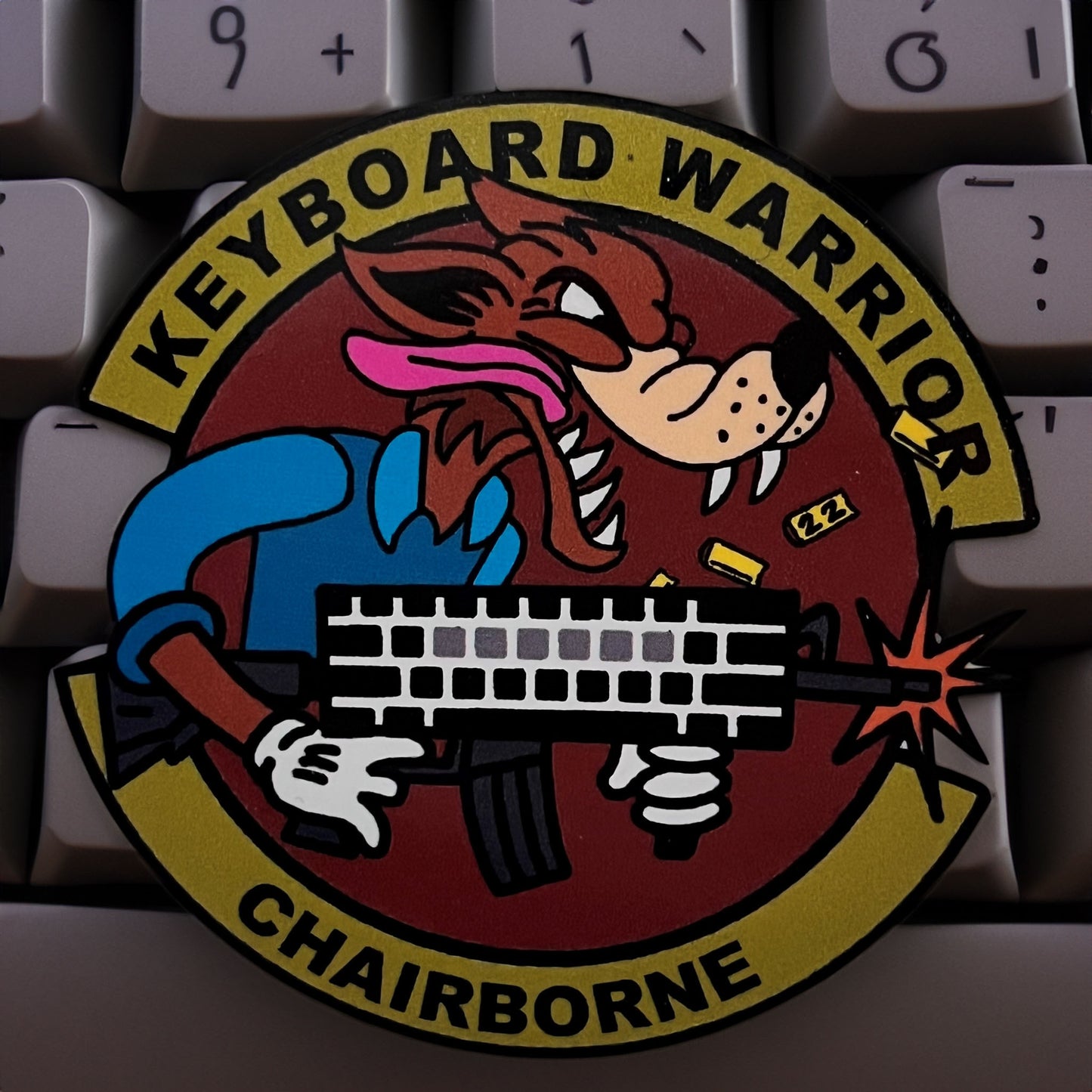 Keyboard Warrior Sticker